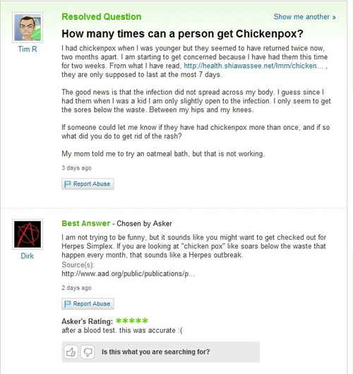 yahoo answers funny. Funny Answers From Yahoo!